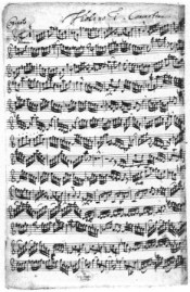 Inici moviment I Concert per a 2 violins en Re menor BWV1043 JS Bach