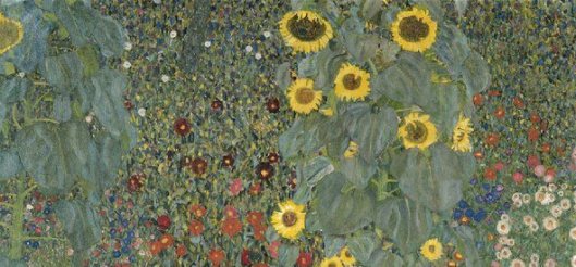 Jardí campestre amb girasols Gustav Klimt. Retall 01 Jardí campestre amb girasols Gustav Klimt retall 01